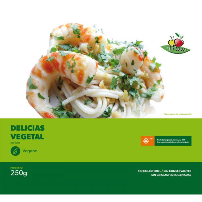 Delicias de gambas veganas