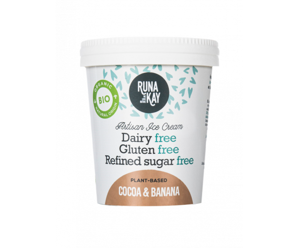 Helado Bio Cacao y Platano